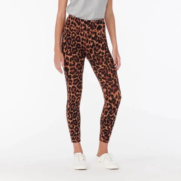 NWT J. Crew High Rise Weekend Leopard Print Legging S - Picture 1 of 5